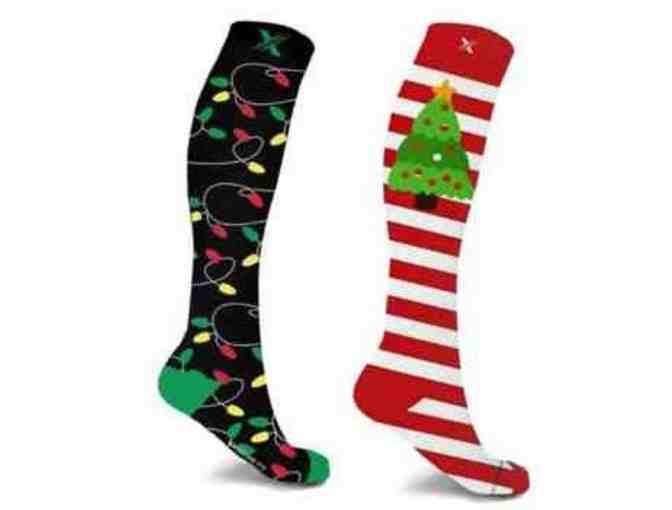 Compression Socks - Happy Holiday - L/XL - Pack of 2 Designs