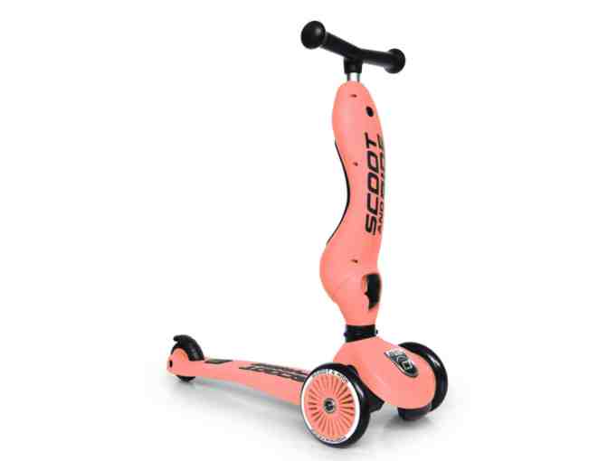 Scoot and Ride Highwaykick and Helmet (S-M) - Peach