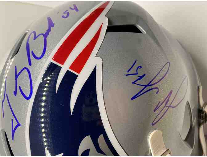 NFL New England Patriots Multi-Player Signed Autograph Riddell Replica Helmet