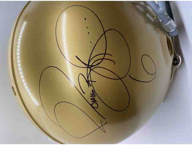 NCAA Notre Dame Jerome Bettis Signed Autograph Riddell Authentic Helmet