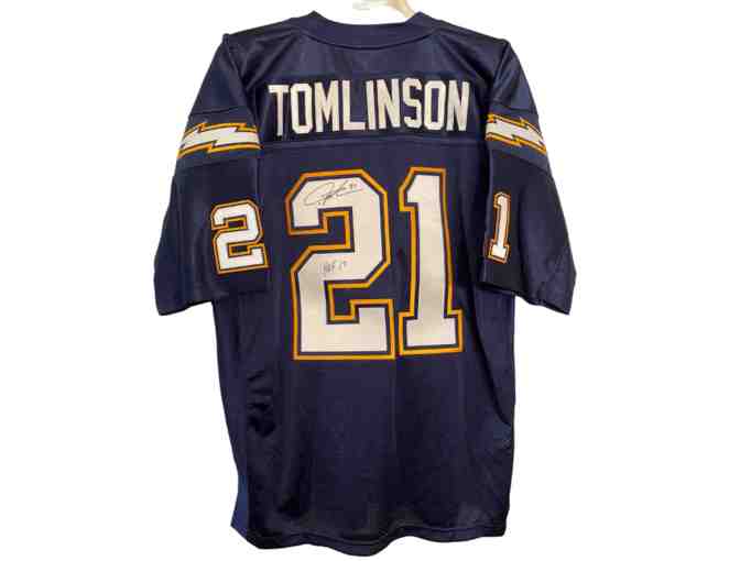 Autographed San Diego Chargers LaDainian Tomlinson Mitchell and Ness Jersey
