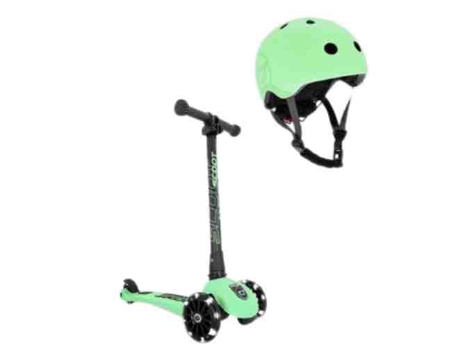 Scoot and Ride HighwayKick 3 with Helmet(S/M)- Kiwi