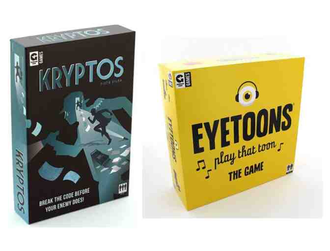Ginger Fox Grown Up Game Night: Kryptos and Eyetoons Games