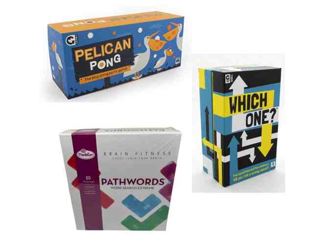 Ginger Fox Challenge Game Pack: Pelican Pong, Which One, Pathwords Games