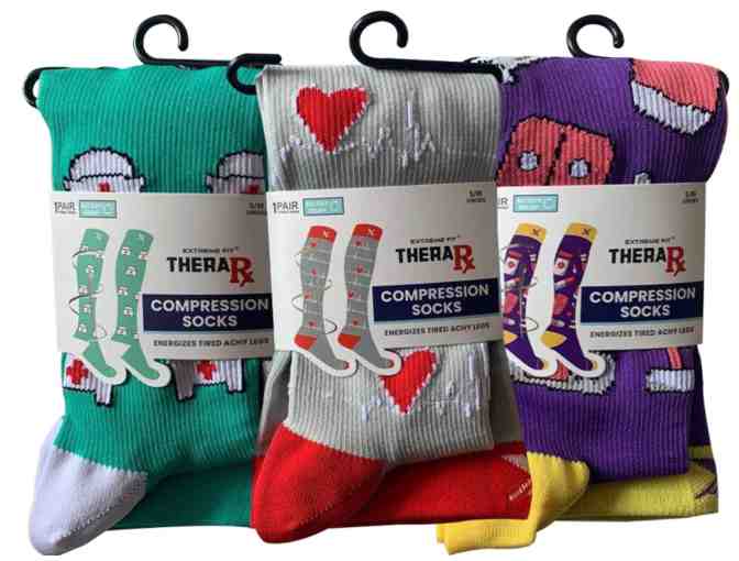 Thera RX Compression Socks- Life Savers (L/XL) (3 Design Pack)