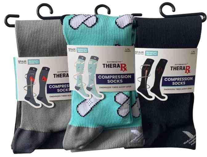Thera RX Compression Socks- Doctor's Orders (S/M) (3 Design Pack)