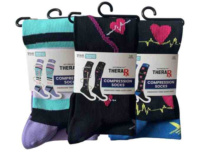 Thera RX Compression Socks-Love and Care (L/XL) ( 3 Design Pack)