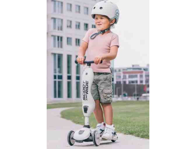 Scoot and Ride HighwayKick 1 with Helmet(S/M)- Ash