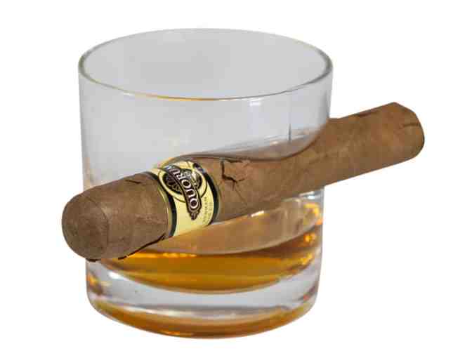 Cigar Whiskey Glass and Executive Humidor