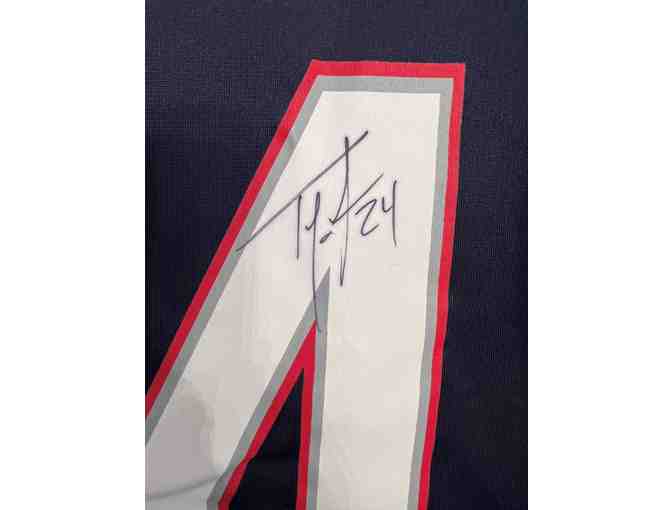 Autographed Ty Law Official New England Patriots Field Jersey