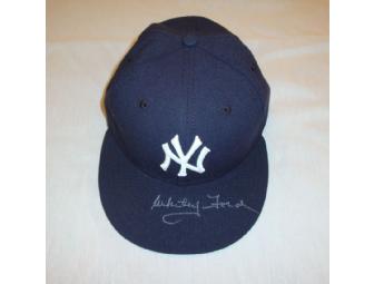 Whitey Ford HOF '74 Autographed Yankees Hat