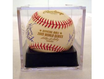2009 World Series Ump Signed Baseball