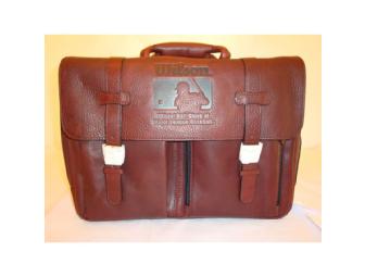 Wilson Leather Computer Bag with MLB Logo