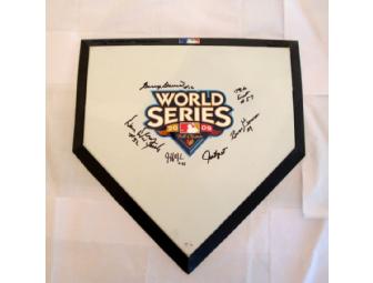 2009 World Series Umpire Signed Home Plate