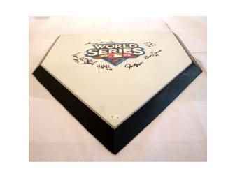2009 World Series Umpire Signed Home Plate