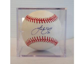 Luke Scott Autographed Baseball