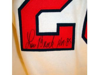 Lou Brock Signed Jersey HOF 1985
