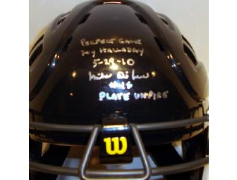 Roy Halladay Perfect Game - Umpire Signed Helmet