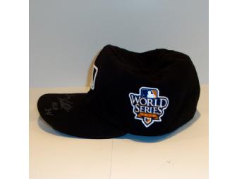 2010 World Series Hat Signed by Sam Holbrook