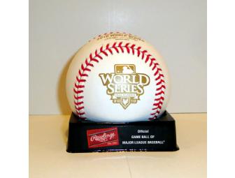 2010 World Series Baseball Signed by George W. Bush