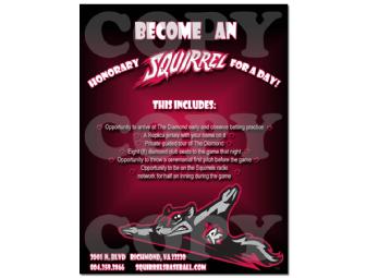Richmond Flying Squirrels 'Honorary Squirrel for a Day' Package