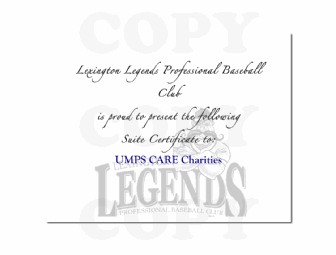 Lexington Legends Luxury Suite (22 people)