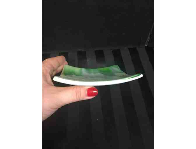 Green Glass plate