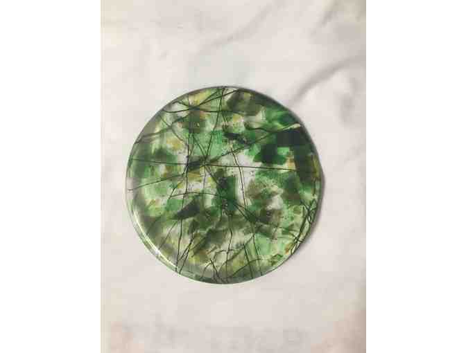 Green Glass Plate