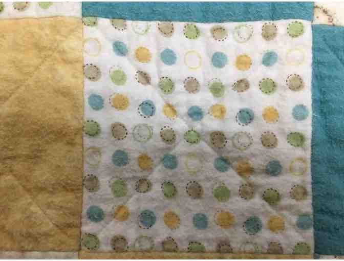 Safari and Dot Flannel Baby Rag Quilt