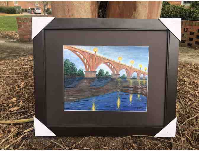 Painting: 'Gervais Street Bridge at Civil Twilight', by Dr. Holly LaVoie