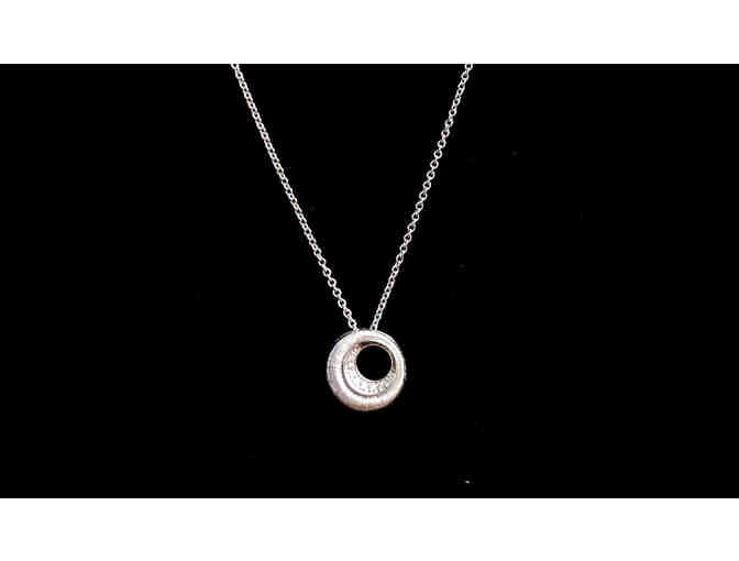 Argentium Diamond and Sterling Silver Necklace