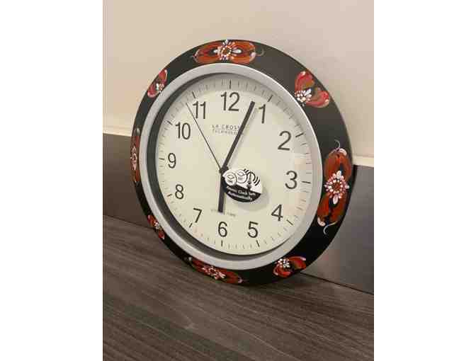 Bauernmalerei/Norwegian Rosemaling Clock - Photo 1