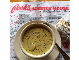 $50 Gift Certificate from Cook's Lobster House, Bailey Island