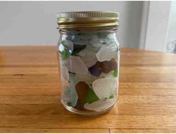 1lb. 10 oz. Jar of Sea Glass Found on Martha's Vineyard Beaches