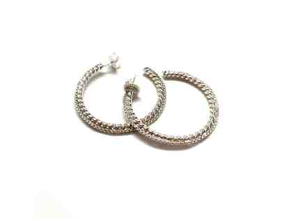 Link Hoop Earrings by Designer Dorian Webb