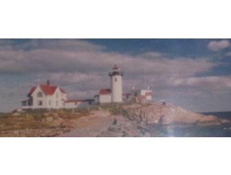 Len Wickens Framed Photo of Eastern Point Lighthouse