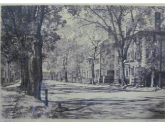 Samuel Chamberlain, Springtime in Salem, Etching
