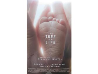 Brad Pitt Signed Movie Poster: 'The Tree of Life' Autographed by Brad Pitt and Terry Malick