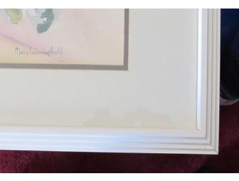 Framed Watercolor by Mary Crowningshield