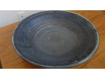 Large Black Handthrown Ceramic Bowl
