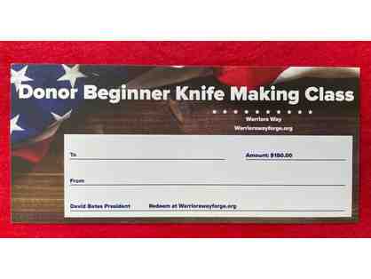 Warriors Way - Knife Forging Class for 2