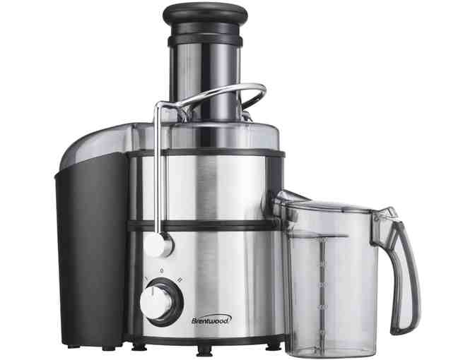 Brentwood Stainless Steel 800W Juicer, Silver - Photo 1