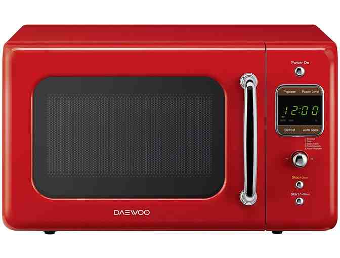 Daewoo KOR-7LRER Retro Countertop Microwave Oven (Red) - Photo 1