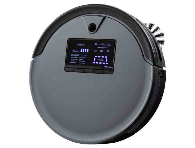 bObsweep Pethair Plus Robotic Vacuum Cleaner and Mop, Charcoal - Photo 1