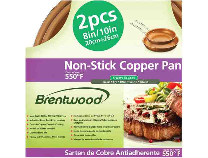 Brentwood Non-Stick Copper Pan Set - Photo 2
