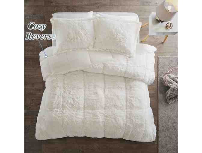 Intelligent Design Malea 2 Piece Shaggy Faux Fur Comforter - Ivory