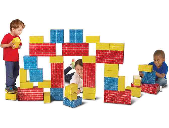 Melissa & Doug Jumbo Cardboard Blocks - 40 Pieces