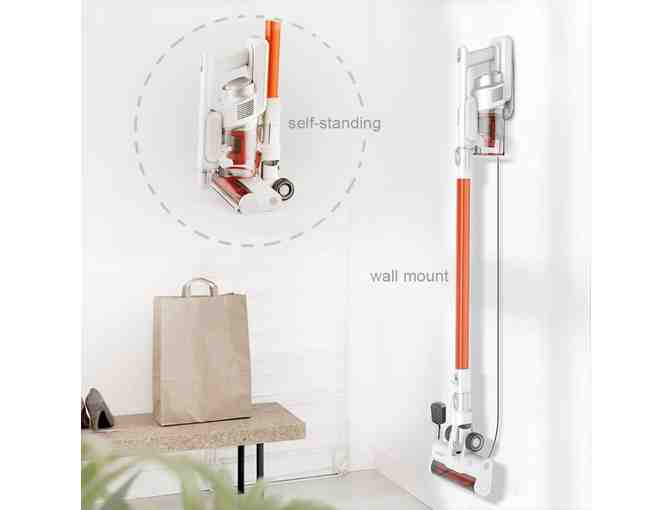 Womow Cordless Vacuum Cleaner, 2 Detachable Batteries with 16Kpa Powerful Suction Stick