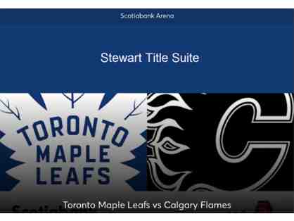 Toronto Maple Leafs Suite Tickets (Dinner and Drinks Included)