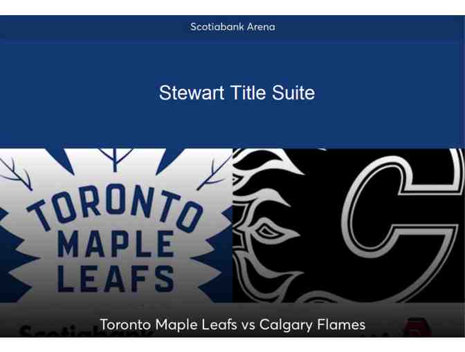 Toronto Maple Leafs Suite Tickets (Dinner and Drinks Included) - Photo 1